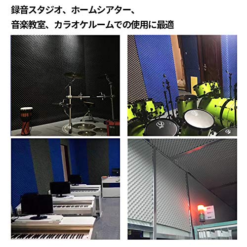 SOOMJ 吸音材 防音シート 遮音シート 壁 裏面が粘着テープ付きなので